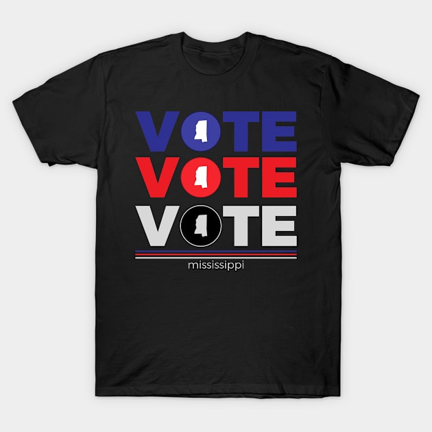 Vote vote vote Mississppi states election T-Shirt by LisaLiza